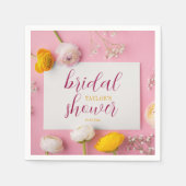 Rosa Brautparty Serviette (Vorderseite)