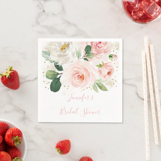 Rosa Brautparty Serviette (Beispiel)