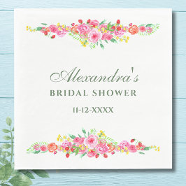 Rosa Brautparty Serviette