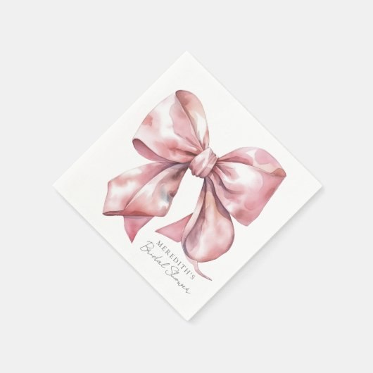 Rosa Brautparty Serviette (Ecke)