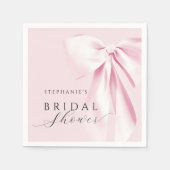 Rosa Brautparty Serviette (Vorderseite)