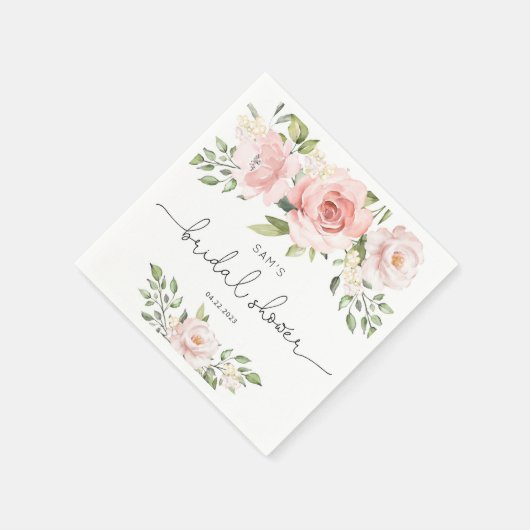 Rosa Brautparty-Servietten Serviette (Ecke)