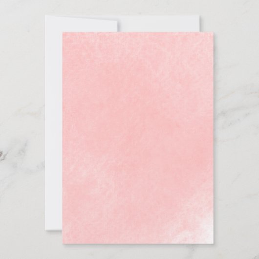 Rosa Brautparty Tee Party Einladung (Rückseite)