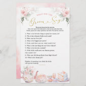 Rosa Brautparty Tee Party Groom Say (Vorne/Hinten)