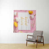 Rosa Brautparty Wandteppich (Beispiel (Horizontal))