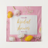 Rosa Brautparty Wandteppich (Vorderseite)