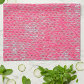Rosa brennen Muster-FriedensLiebe-Schicksals-Kunst Handtuch (Gefaltet)