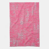 Rosa brennen Muster-FriedensLiebe-Schicksals-Kunst Handtuch (Vertikal)