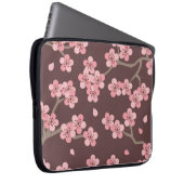 Rosa Brown-Kirschblüte Laptopschutzhülle (Vorne Rechts)