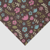 Rosa Brown u. blaues wunderliches Seidenpapier (Ausschnitt)