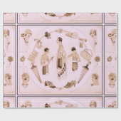 Rosa BrüllenMode-Accessoires 20s Geschenkpapier (Flach)