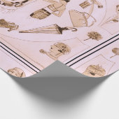 Rosa BrüllenMode-Accessoires 20s Geschenkpapier (Ecke)