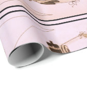 Rosa BrüllenMode-Accessoires 20s Geschenkpapier (Rolleneckpunkt)