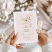 Rosa Brunch und Brautdusche Einladung