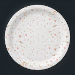 Rosa Brunch und Bubbly Brautparty Pappteller<br><div class="desc">Zwei rosa Glasflöten auf einem Hintergrund aus rosa und goldfarbenem Konfetti,  diese Teller sind perfekt für ein Brautparty Brunch und Blubby Thema. PASSENDE Artikel in unserer Sammlung.</div>