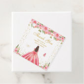 Rosa Brünette Haare Princess 16 . Geburtstag Geschenkanhänger (Beispiel)