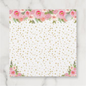 Rosa Brünette Haare Princess 16 . Geburtstag Geschenkanhänger (Rückseite)