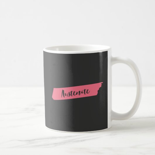 Rosa Brush Austenit Kaffeetasse (Rechts)