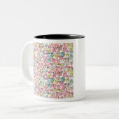 rosa Brustdesign Zweifarbige Tasse (Vorderseite Links)