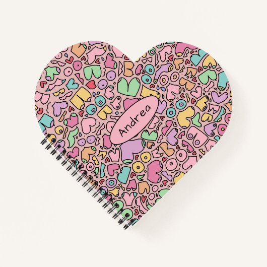 Rosa Brüste populäre lustige Muster Notizblock (Vorderseite)