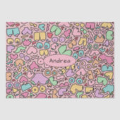 Rosa Brüste populäre lustige Muster Seidenpapier (Vorderseite)