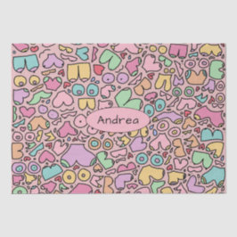 Rosa Brüste populäre lustige Muster Seidenpapier