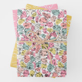 Rosa Brustfolie Geschenkpapier Set (Beispiel)