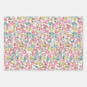 Rosa Brustfolie Geschenkpapier Set (Vorderseite)
