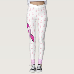 Rosa Brustkrebs-Bewusstseins-Schleife-Leggings Leggings