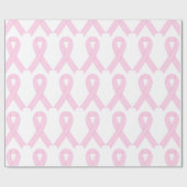 Rosa Brustkrebs-Bewusstseinsband Geschenkpapier (Flach)