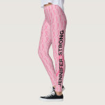 Rosa Brustkrebs Führen Sie Ihren Namen Doppelband  Leggings<br><div class="desc">Melden Sie sich den Rennen mit den rosafarbenen Bänder Leggings an,  Ihren Namen und Ihre Stärke oder Ihre Unterstützer.  Überzeugen Sie sich oder Ihren Text auf einer Seite.  Ihr Name oder wer Sie auf der anderen Seite unterstützen.  Diese Version enthält ein größeres Band zusammen mit den kleineren.</div>