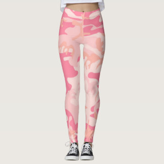 Rosa Brustkrebs Heilung der Camouflage Leggings