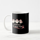 Rosa Brustkrebs Krieger Niedlich Groovy Ghost Hall Kaffeetasse (Links)