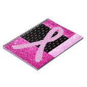 Rosa Brustkrebs-Lesefeld Notizblock (Linke Seite)