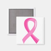 ROSA BRUSTKREBS SCHLEIFE 3 MAGNET (Vorderseite/Rückseite)