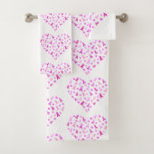 Rosa Brustkrebs Schleife Badhandtuch Set (Insitu)