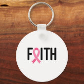 Rosa Brustkrebs Schleife Brustkrebs Frauen Krieg Schlüsselanhänger (Vorderseite)