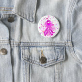 Rosa Brustkrebs Schleife Button (Beispiel)