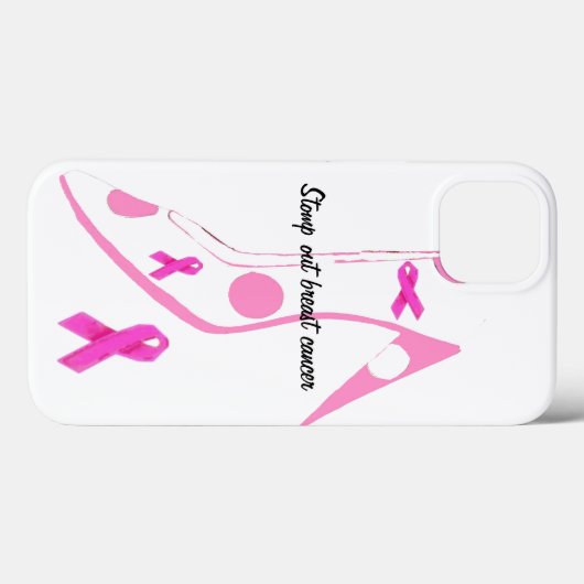 Rosa Brustkrebs Schleife Case-Mate iPhone Hülle (Rückseite (Horizontal))