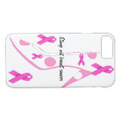 Rosa Brustkrebs Schleife Case-Mate iPhone Hülle (Rückseite (Horizontal))