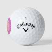 Rosa Brustkrebs Schleife Golf Balls Golfball (Logo)