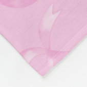 Rosa Brustkrebs Schleife Horizontal #breastcancer Fleecedecke (Ecke)