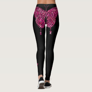Rosa Brustkrebs Schleife Leggings