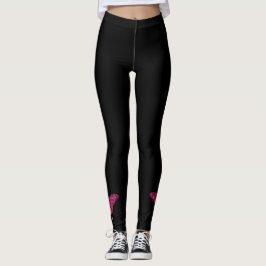 Rosa Brustkrebs Schleife Leggings