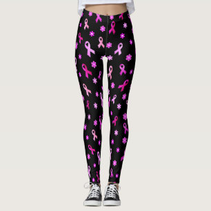 Rosa Brustkrebs Schleife Leggings