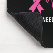 Rosa Brustkrebs Schleife Mousepad (Ecke)
