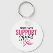 Rosa Brustkrebs Schleife Schlüsselanhänger (Vorderseite)