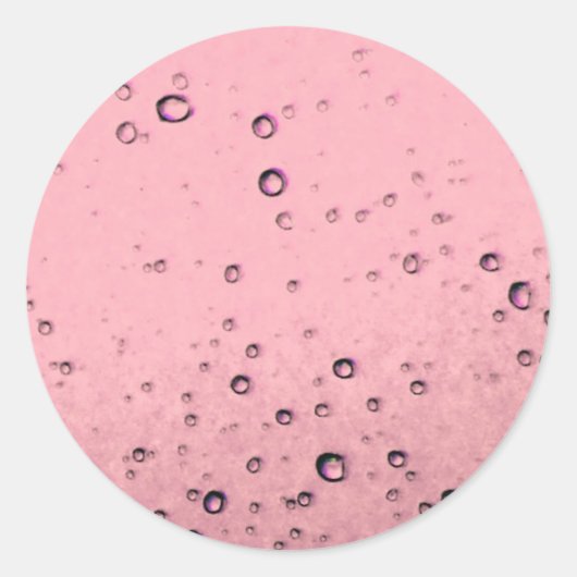Rosa Bubble-Aufkleber Runder Aufkleber (Vorderseite)