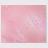 Rosa Bubble Gum Blush Molten Marmorglas Abstrakt Geschenkpapier (Flach)