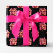 Rosa Bubble Gum Highland Cow Geschenkpapier